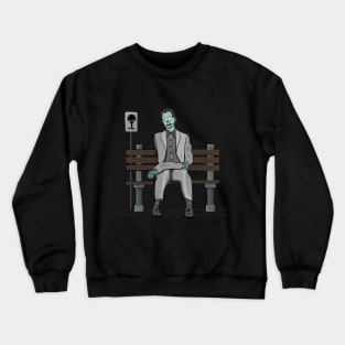 Bus Stop Zombie Crewneck Sweatshirt